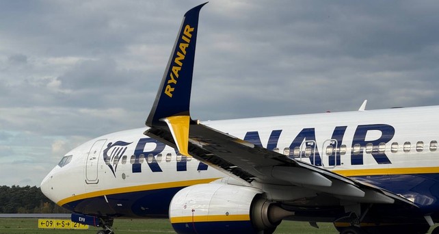 Boeing 737 Max von Ryanair: Ohne Internet unterwegs.