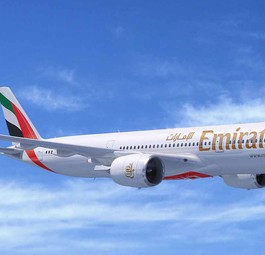 Airbus A350 in den Farben von Emirates: Die Flotte wächst um ein Modell.