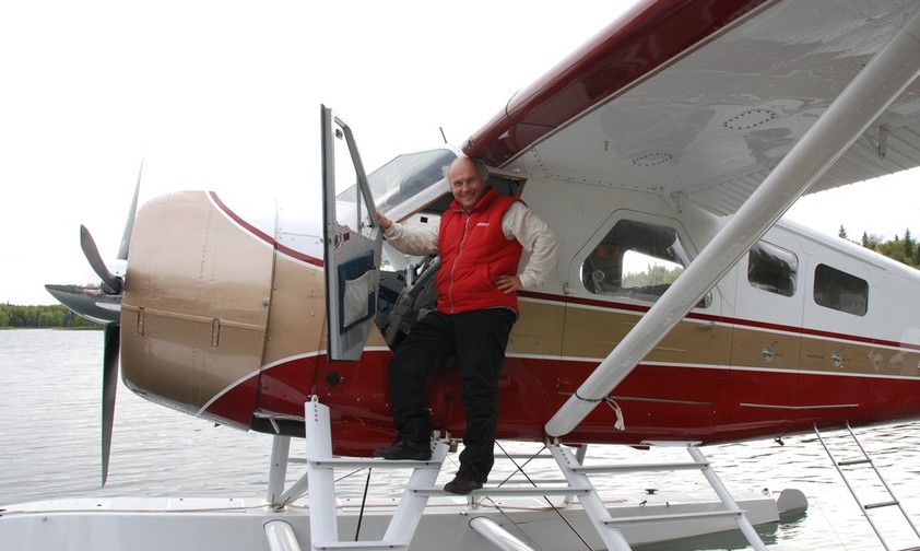 Christoph auf Wasserflugzeugen nebenberuflich in Alaska