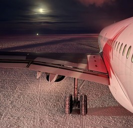 Die VH-VHD in der Antarktis: Eine schwierige Mission.