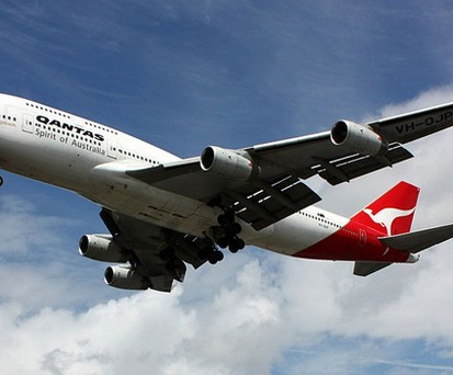 B747 von Qantas: Die Airline überholt die Rolls-Royce-Turbinen.