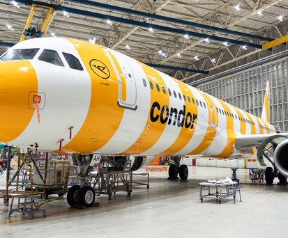 Airbus A321 mit dem Kennzeichen D-AIAH: Condors neuster Flottenzugang.