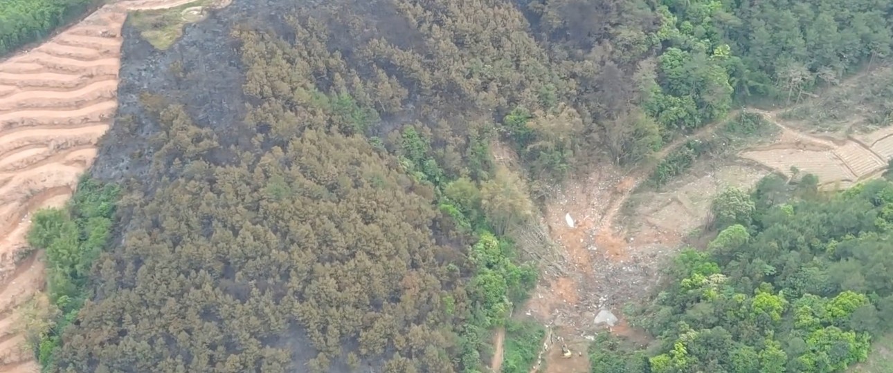 Absturzstelle: Hier prallte der Jet ins Gebirge. 