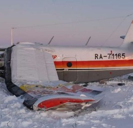 Die verunglückte RA-71165 im Autonomen Kreis der Nenzen: Zwei Insassen überlebten nicht.