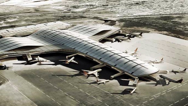 So soll das neue Terminal aussehen: Skizze der Architekten.