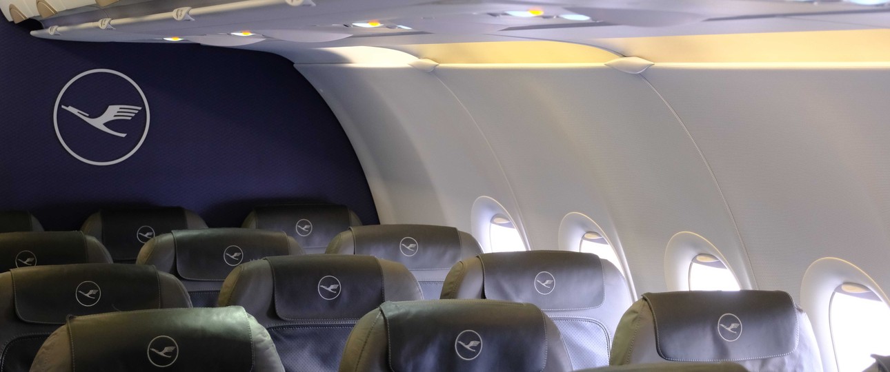 Aufgefrischte Kabine: Lufthansa City Airlines setzt auf den Lufthansa-Standard. 