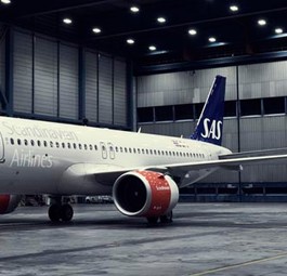 Airbus A320 Neo von SAS: Die Airline hat Freude am Flieger.
