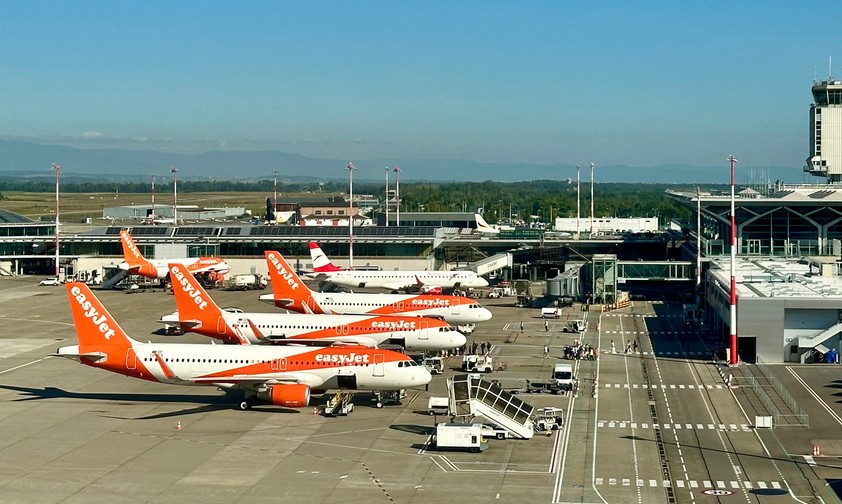 Flughafen Basel/Mulhouse: Easyjet ist eindeutig Marktführer.