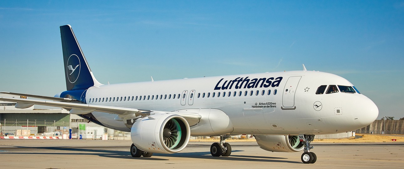 Airbus A320 Neo von Lufthansa: Alle neuen Flieger tragen von Anfang an den neuen Look.