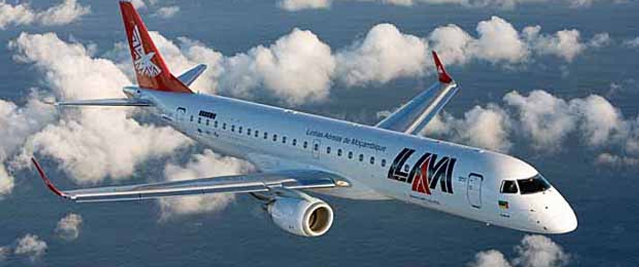 Neue Embraer von LAM: mit neuer Flotte zu neuer Stärke.