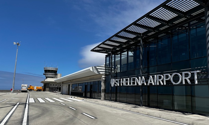 9400 Gäste zählte der Saint Helena Airport 2019.