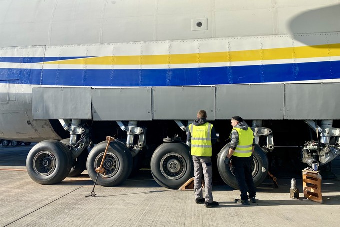 ... beispielsweise auch am Fahrwerk.