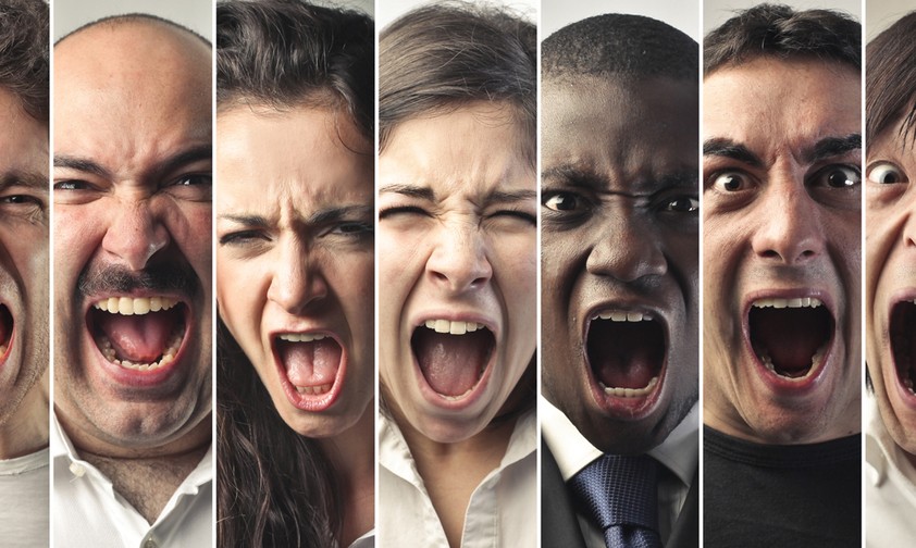 Wütende Menschen: An Flughäfen ein häufiges Bild.