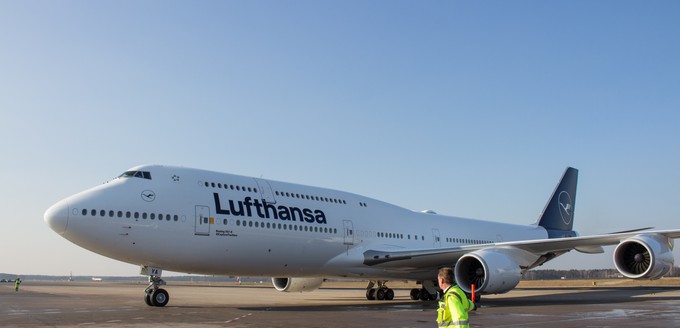 Hier ist sie, die D-ABYA nach der Landung in Berlin-Tegel.