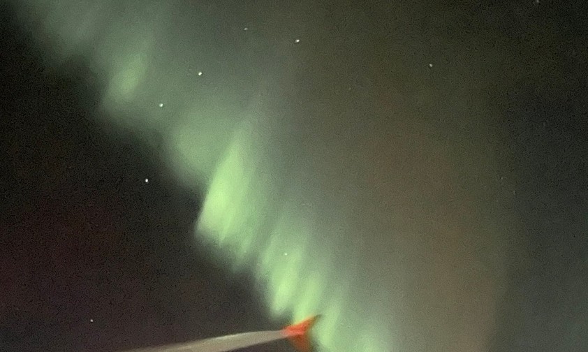 Polarlichter: Passagier Adam Groves fotografierte sie ...