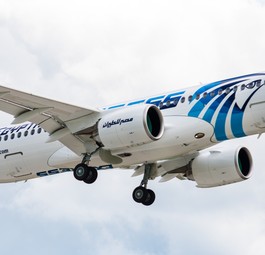 Erster Airbus A220 von Egypt Air bei der Auslieferung 2019: Nun wieder aussortiert.