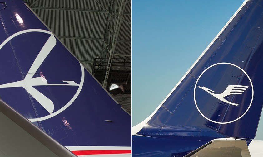 LOT and Lufthansa tails: Risk of confusion?