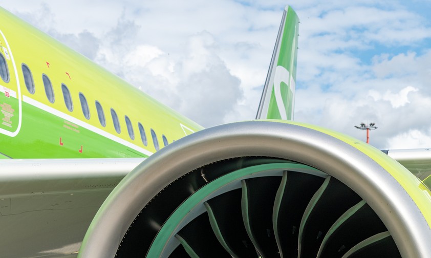 Airbus A321 Neo von S7 Airlines: Die Wartung der Triebwerke ist ein Problem.