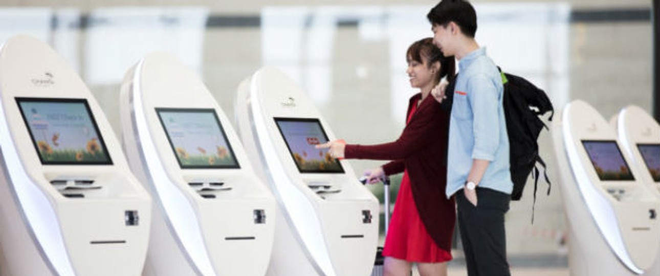 Gesichtserkennung in Changi: Soll gegen Verspätung helfen.