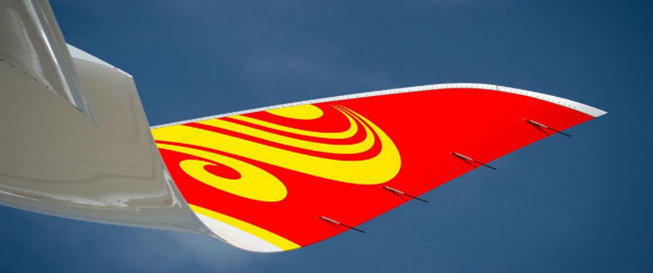 Winglet eines A350 von Hong Kong Airlines: Die Fluglinie hat Großes vor.