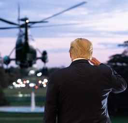 Präsident Donald Trump, Hubschrauber: Helikopter sollen in Washington DC künftig eine neue Route nehmen.