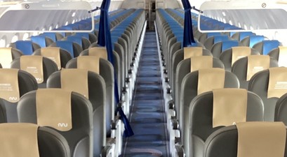 Blick in die neugestaltete Marabu-Kabine: Bis zum Sommer soll die gesamte Flotte vereinheitlicht sein.