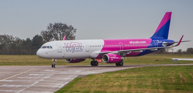Flieger von Wizz Air: Bald auch am Main anzutreffen.