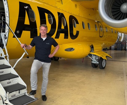 Aero-Dienst-Chef Oliver Kosing: Betreibt die Rettungsflugzeuge für den ADAC.