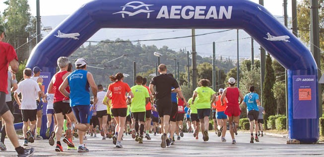 Sponsoring von Aegean: Die Airline spürt die Krise.