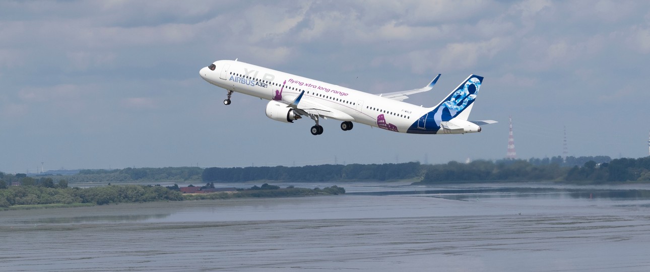 Airbus A321 XLR beim Erstflug 2022: Lufthansa denkt über das Flugzeug nochmal nach.