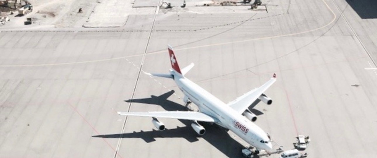 Airbus A340 von Swiss: Lufthansa muss helfen.