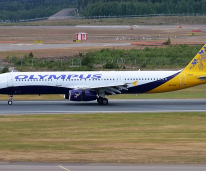 A321 von Olympus Airways: Ärger in Deutschland.