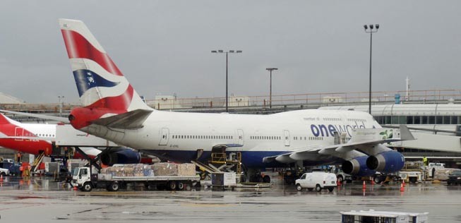 Boeing 747-400 von British Airways in Miami.