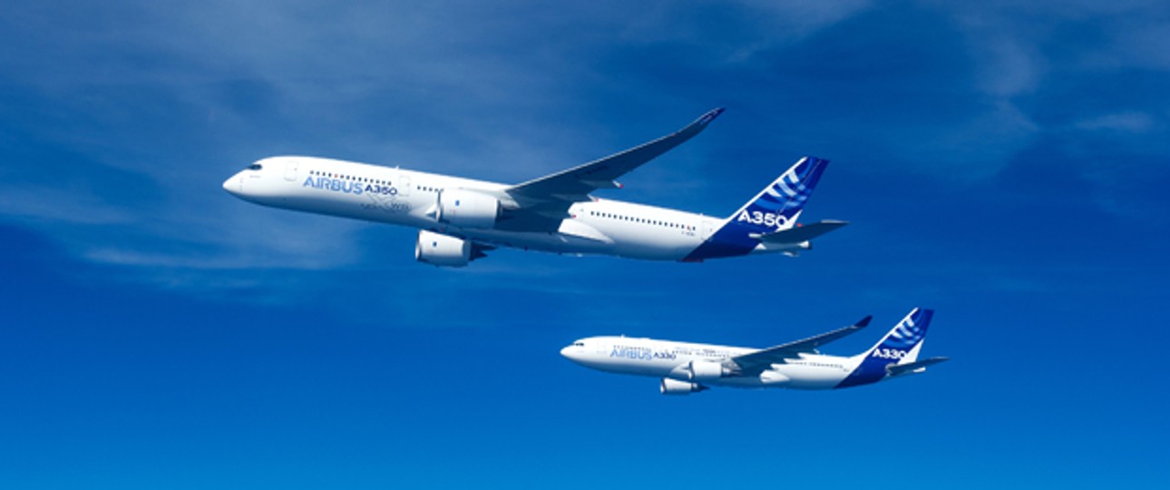 Airbus A330 und A350 im gemeinsamen Flug: Verdrängt einer den anderen?