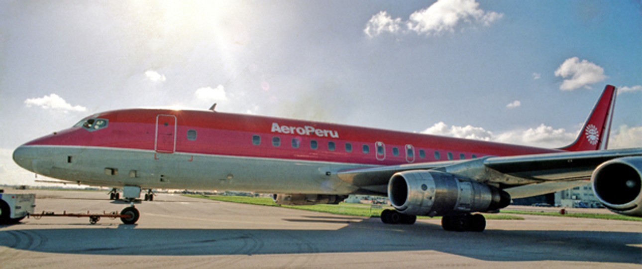 DC-8 von Aero Peru: Die Airline sucht den Neuanfang.