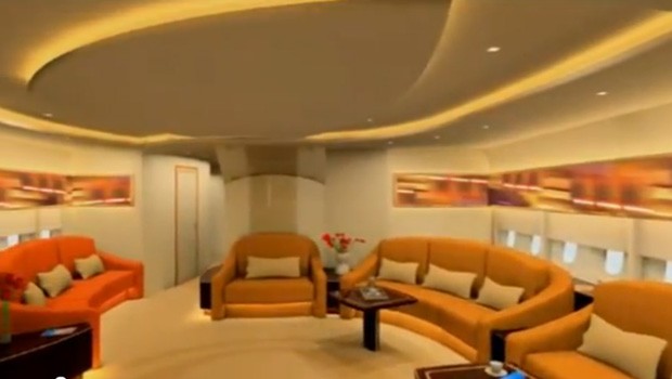 Beim Eintritt in den Jet können es sich erschöpfte Reisende direkt in der ersten Lounge gemütlich machen.
