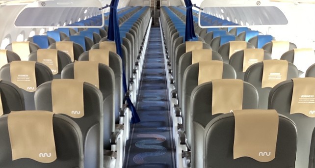 Blick in die neugestaltete Marabu-Kabine: Bis zum Sommer soll die gesamte Flotte vereinheitlicht sein.