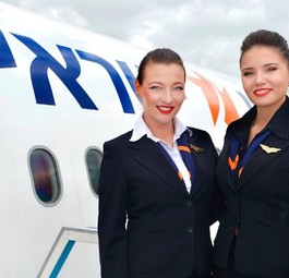 Flugbegleiterinnen von Israir: Bald unterwegs in die Vereinigten Arabischen Emiraten?