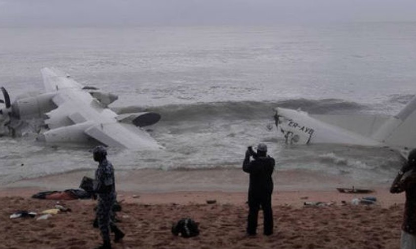 Das Wrack: Die Antonov An-26 gewann zu wenig Höhe.