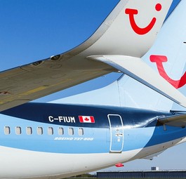Boeing 737-800 von Tuifly: Im deutschen Winter nach Kanada vermietet.