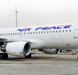 Airbus A320 mit dem Schriftzug von Air Peace: Gemietet von Smart Lynx.