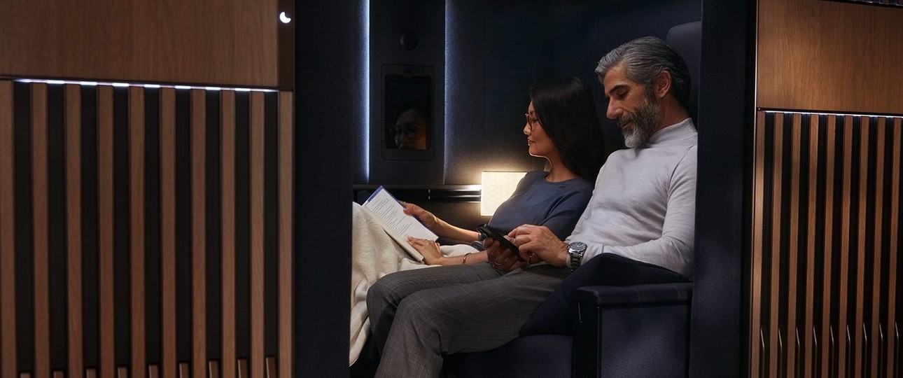 Gäste in der First Class Suite Plus: Lufthansa rudert zurück.