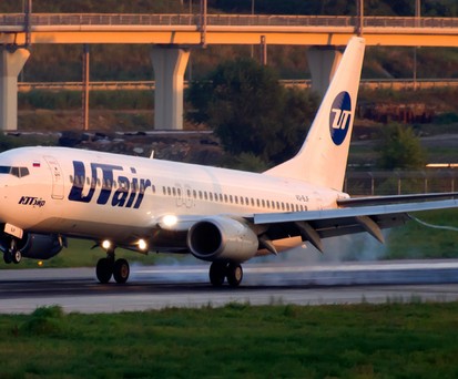 Boeing 737 von Utair: In der Türkei gibt es keinen Treibstoff mehr.