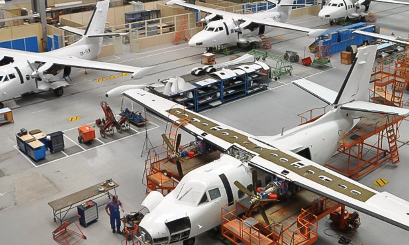 Factory of the L-410 in the Czech Republic.