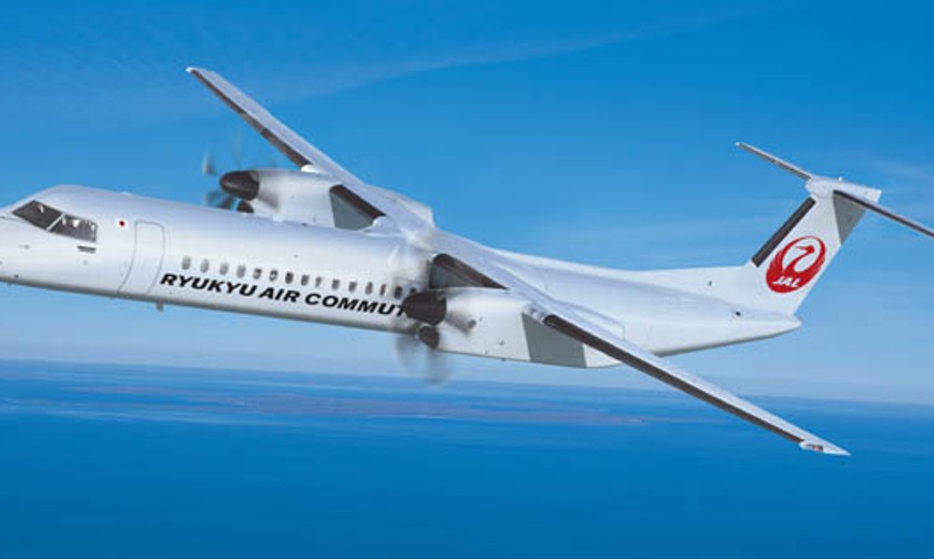 Bombardier Q400 Combi von Ryukyu Air Commuter: Fracht für die Inseln.