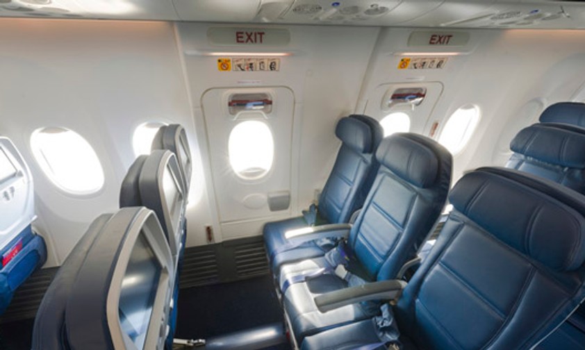 Economy Class von Delta Air Lines: Wenn es so ausschaut, gibts keine Probleme.