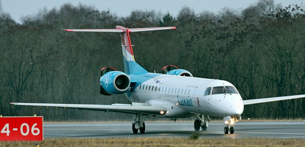 Embraer 145 von Luxair: Eine Stunde Verspätung.
