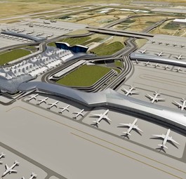 Die vier neuen Flugsteige des Denver International Airports: Große Ausbaupläne.