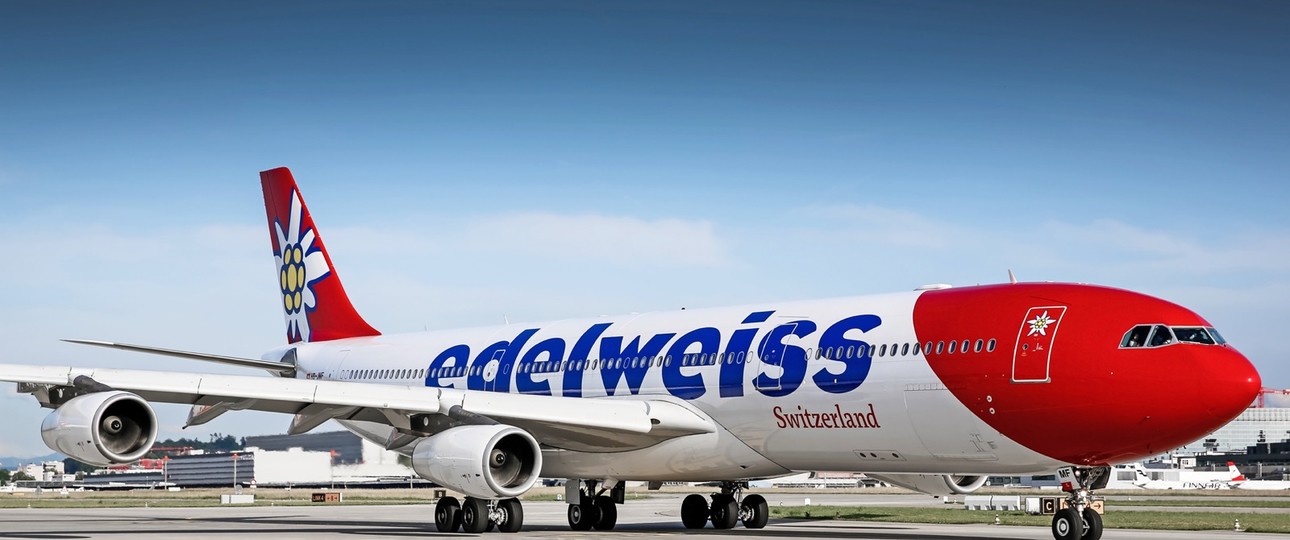 Airbus A340 von Edelweiss: Aktuell regelmäßig in Pristina zu sehen.