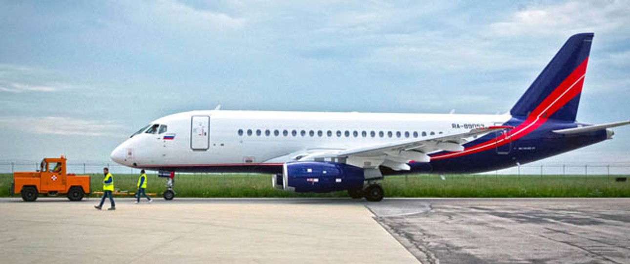 Superjet 100: Viel Platz in der Kabine.